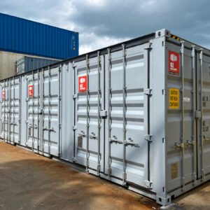 Contêiner Marítimo High Cube 40′ com 4 Portas Laterais – Usado