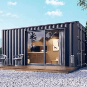 Bewohnbares Containermodul T0 – Modernes Design und optimale Dämmung